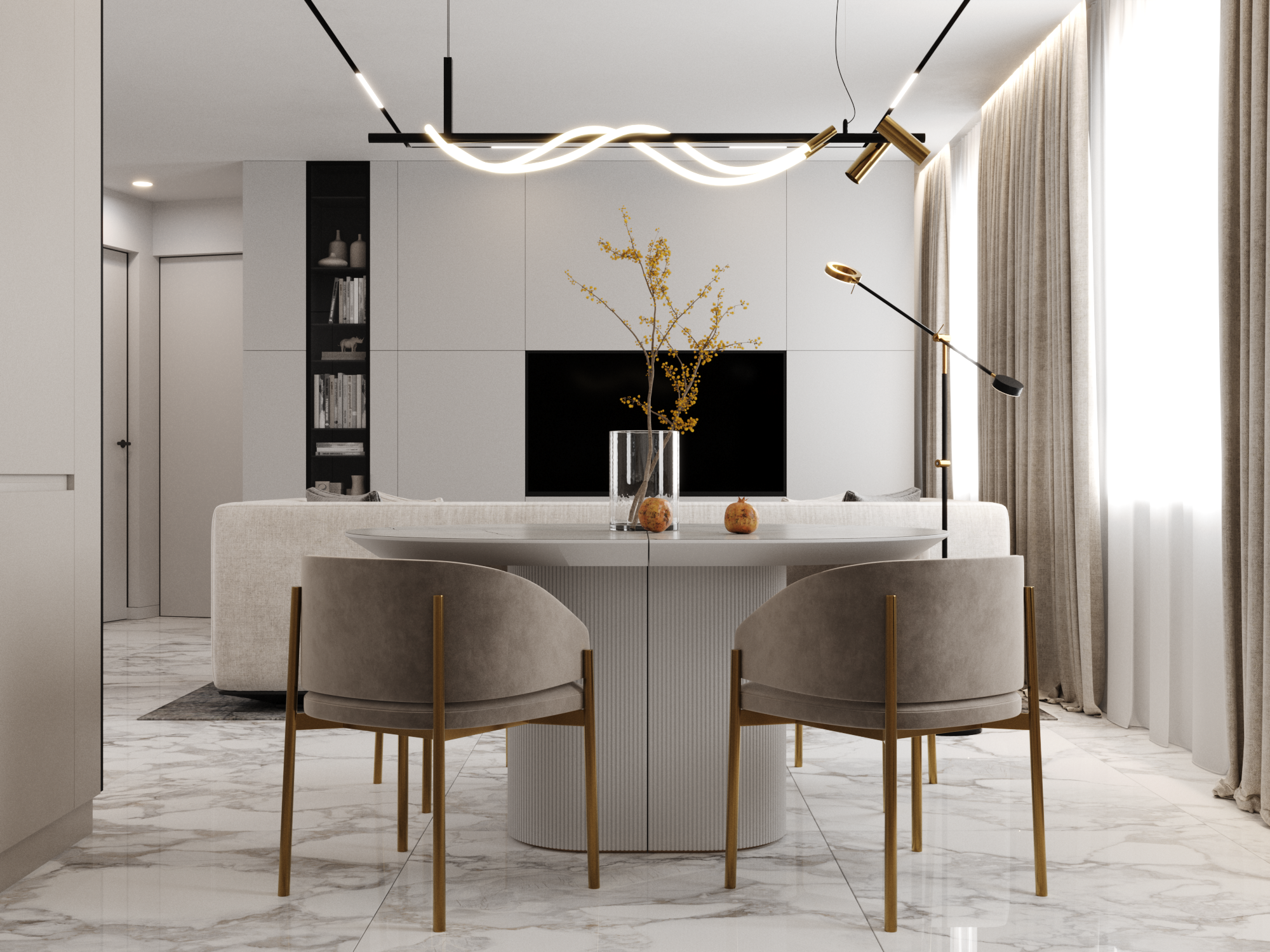 Проект трехкомнатной квартиры в ЖК "Левада", г. Минск-3