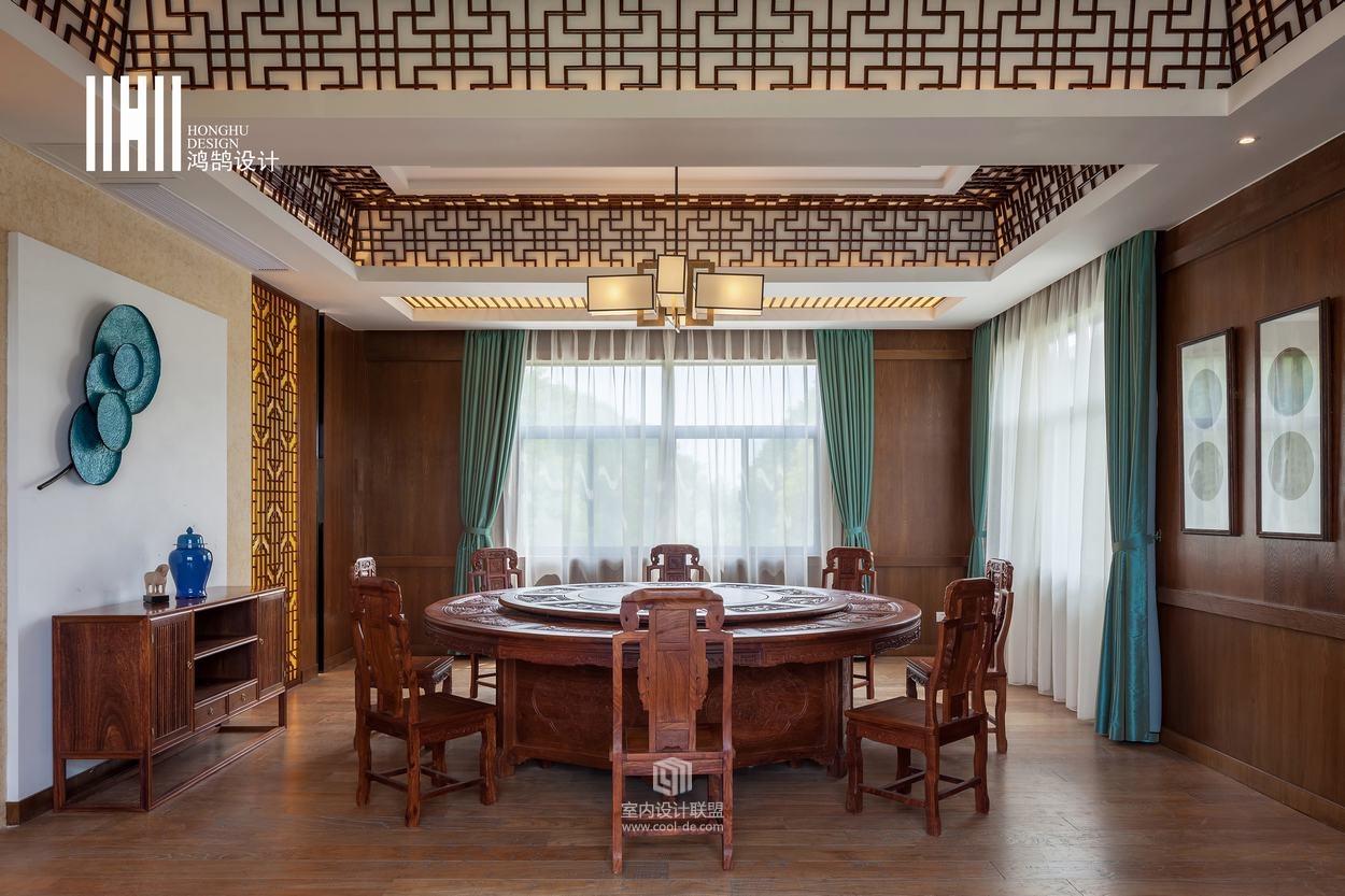 鸿鹄设计：◤吕城◢【丹阳】300㎡新中式-15