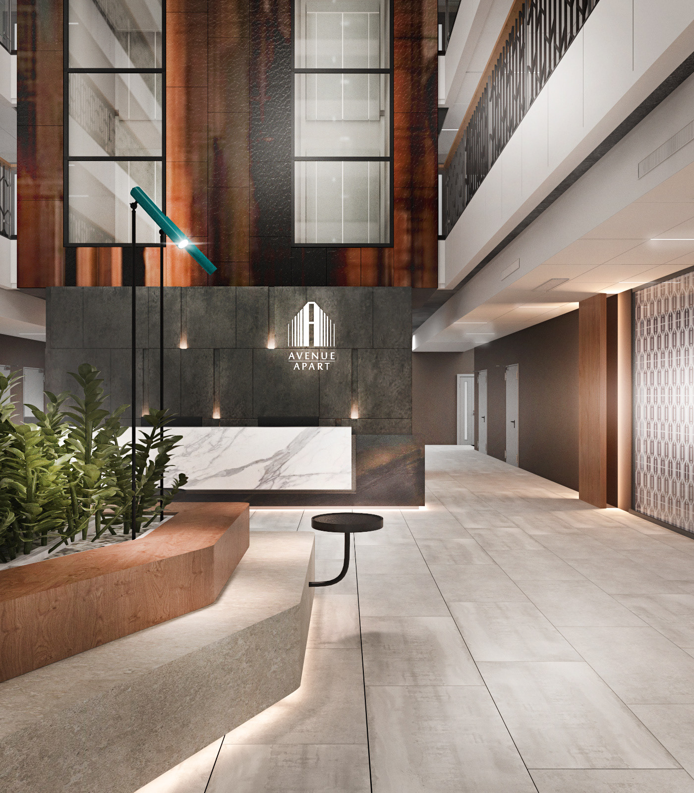 酒店大堂设计丨RedLine 设计工作室-3