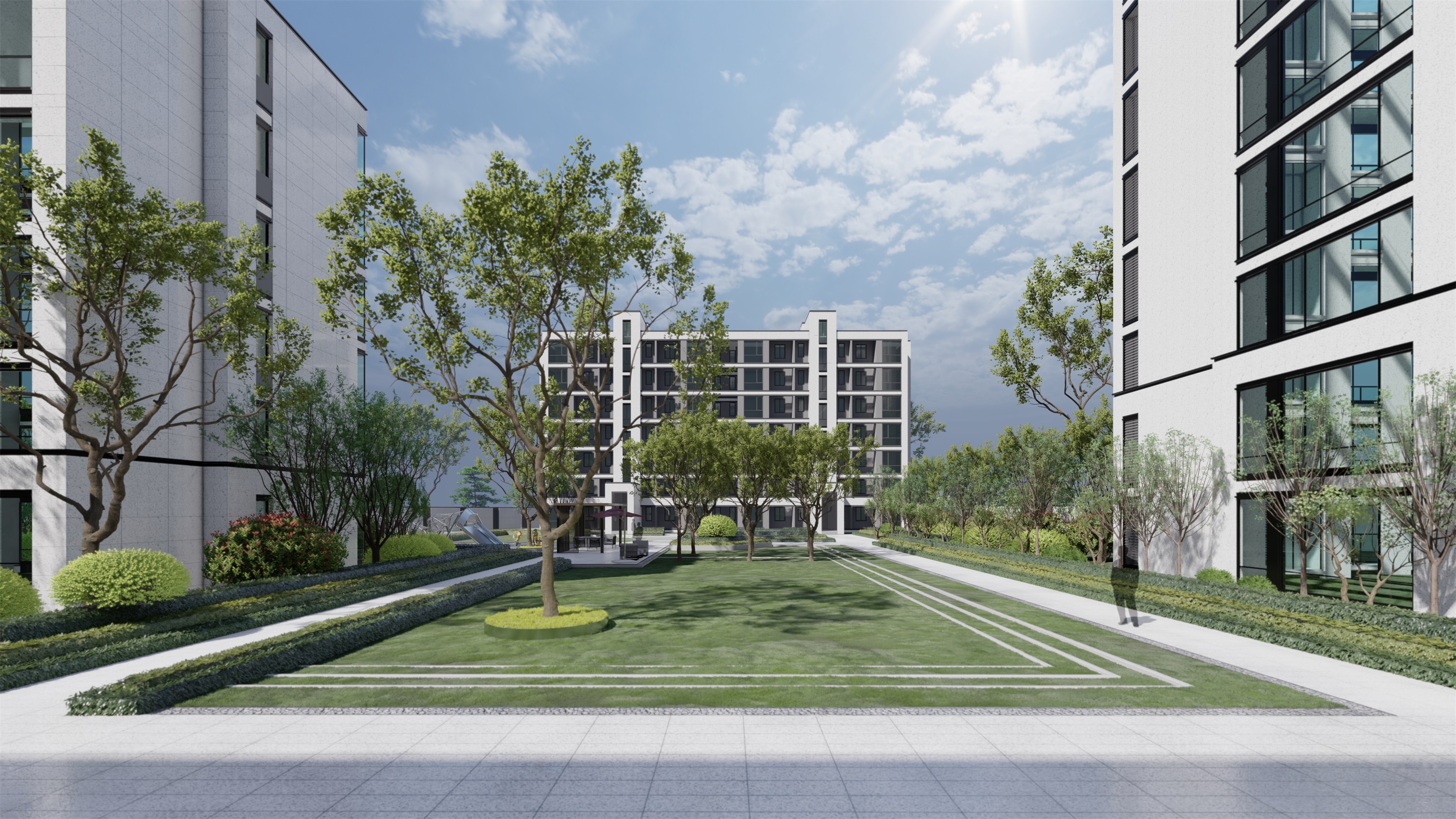 黄冈某住宅区景观设计-5