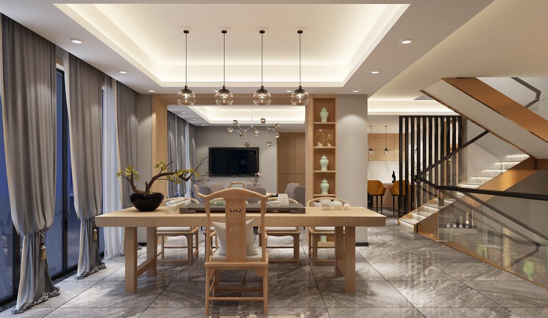 彭下欢设计·蒋先生新中式(御景庄园)-18