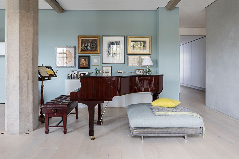 伦敦仓库改造的绿色工业风 LOFT-8