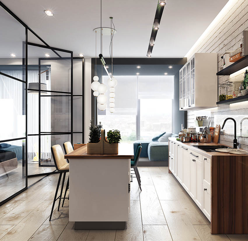 50㎡ LOFT 风女子公寓-5