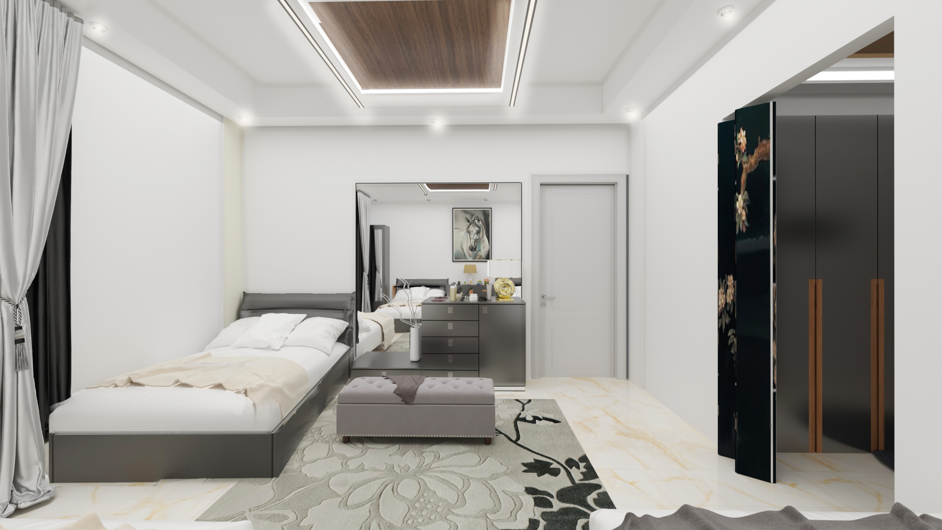 normal bedroom for three person-2