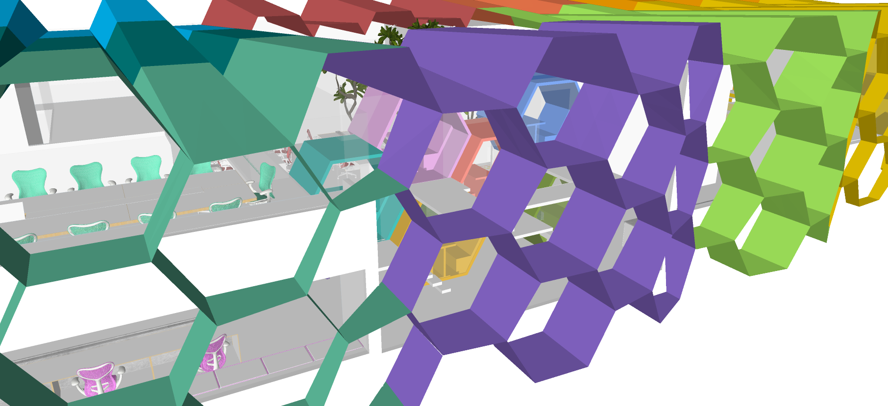 智能办公室设计，绿色与科技的完美融合-20