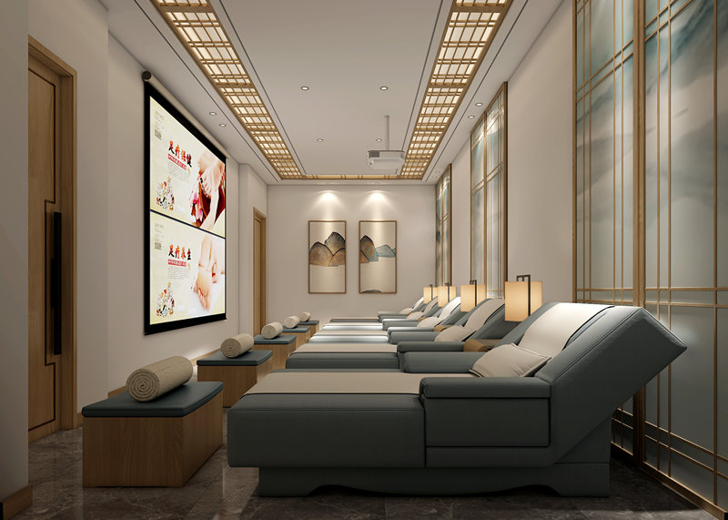 西安时尚足浴店装修案例-6