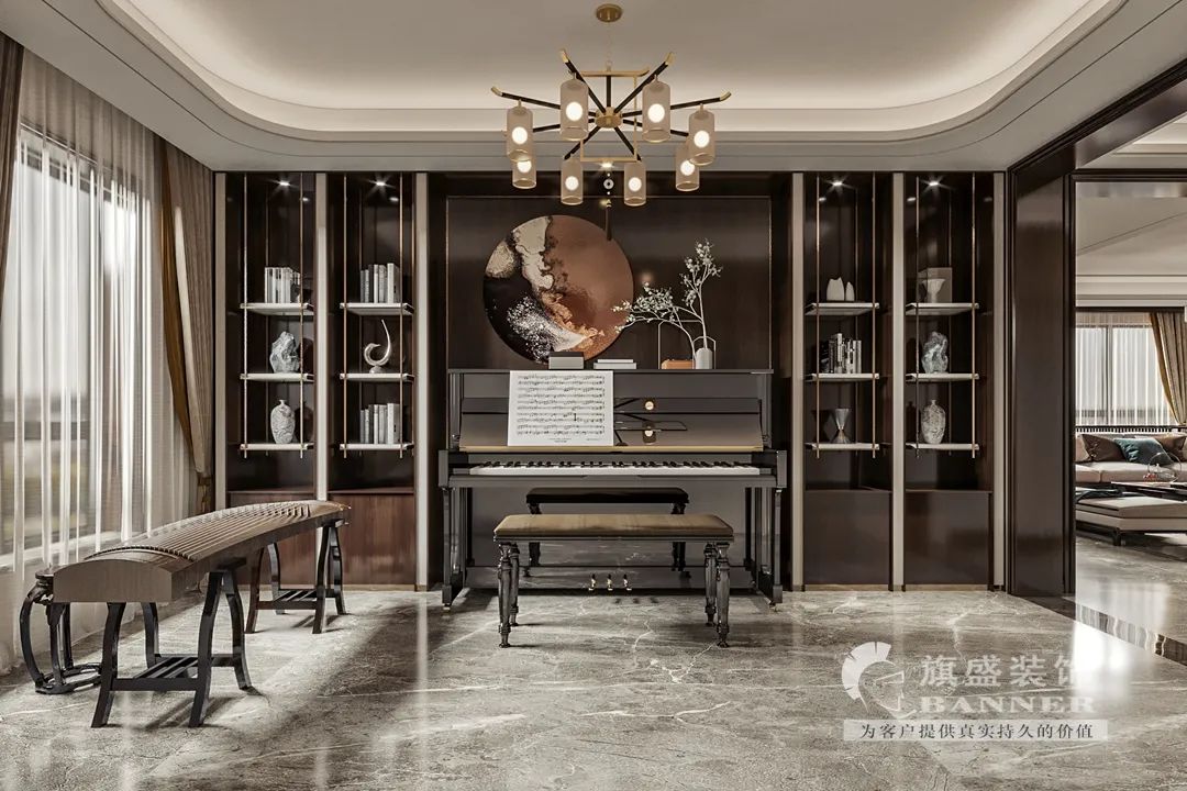 紫楹台新中式大宅丨旗盛-20