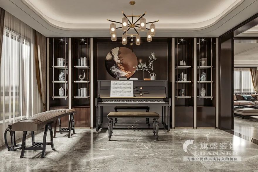 紫楹台新中式大宅丨旗盛-20