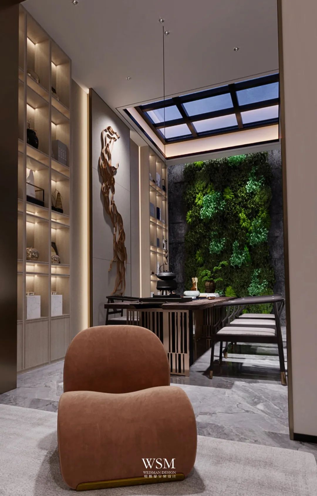 浙江金华 500㎡别墅私宅设计 | 简约轻奢,生活与自然的完美融合-57