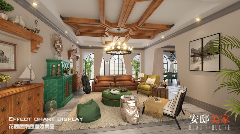 北京格拉斯小镇三期 3012#式田园风格别墅设计案例-25