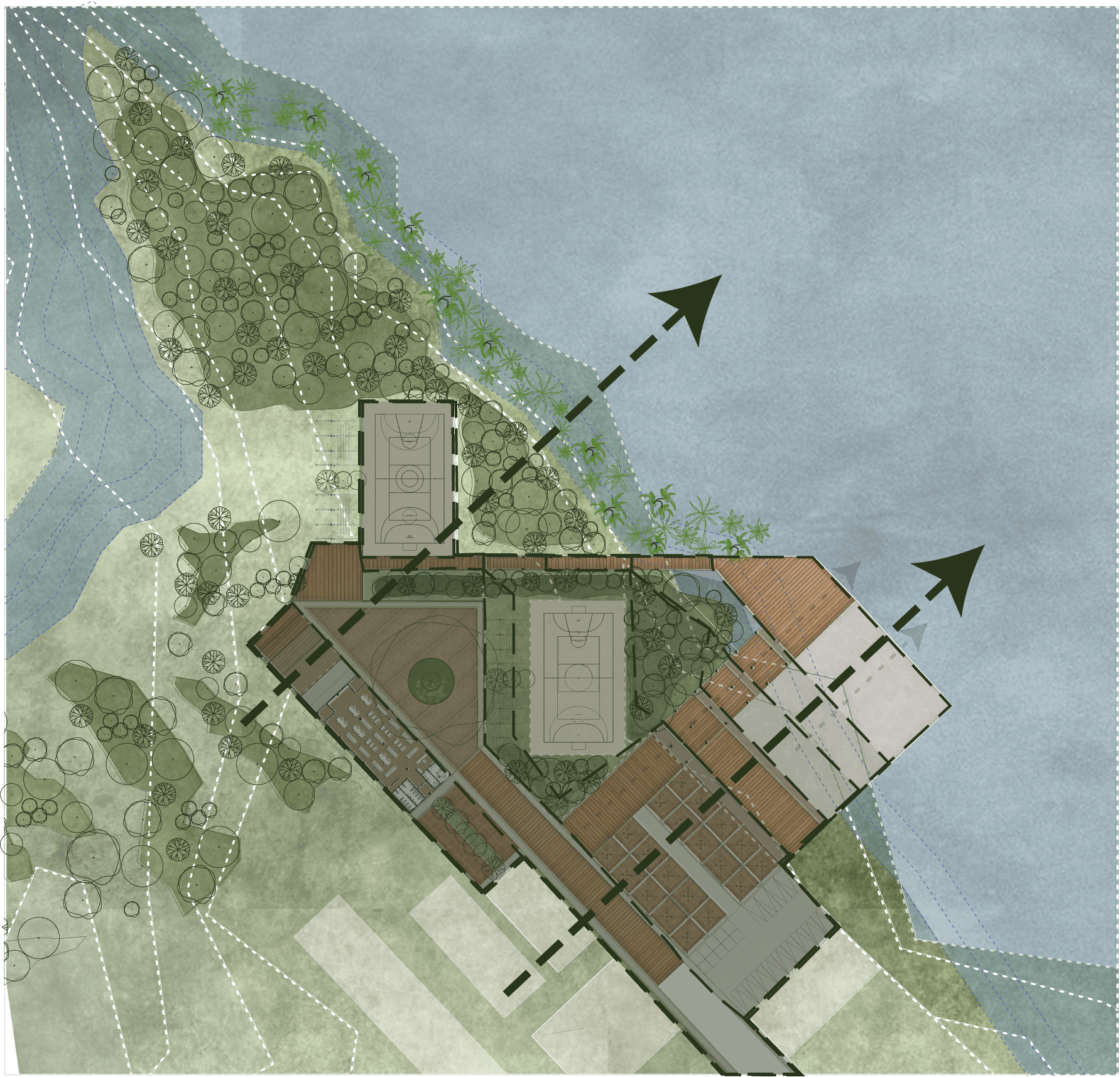 城市活跃边界：瓜皮互联区

注：Guapi可能是特定的地名，这里音译为瓜皮 ，如果有更准确的信息可以替换；Conectado有连接的、互联的意思，结合语境这里意译为互联区  丨哥伦比亚丨Universidad de los Andes（安第斯大学）-9