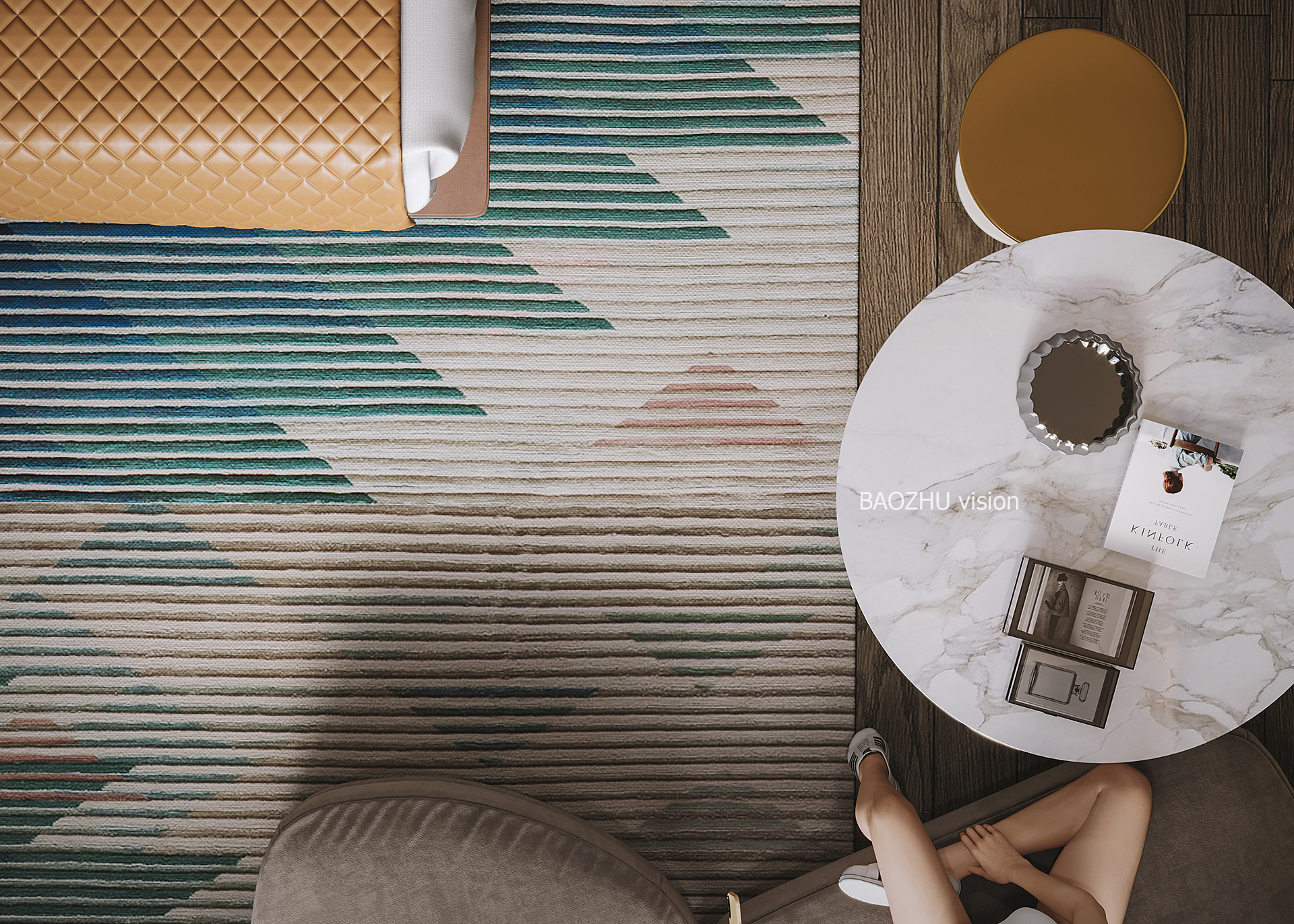 简约风格酒店大床房设计-8