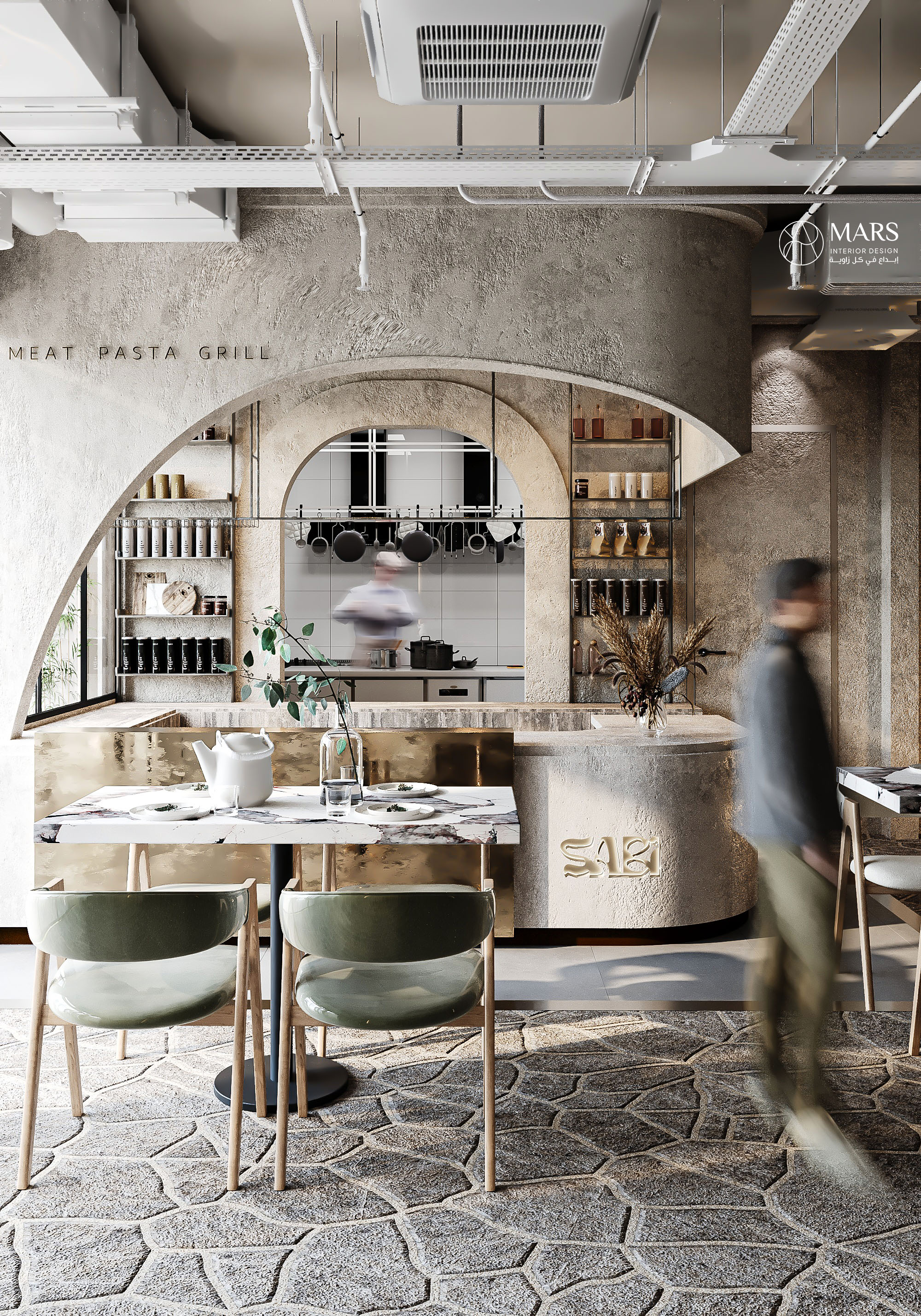萨比餐厅丨沙特阿拉伯利雅得丨Mars Interior-3