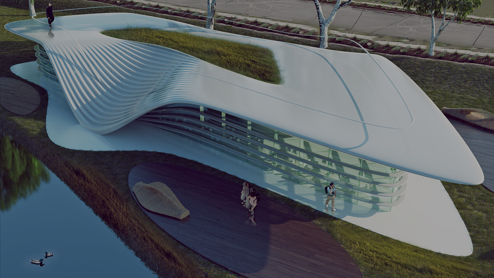 公园湖亭丨WeAreProxy,BMA-0