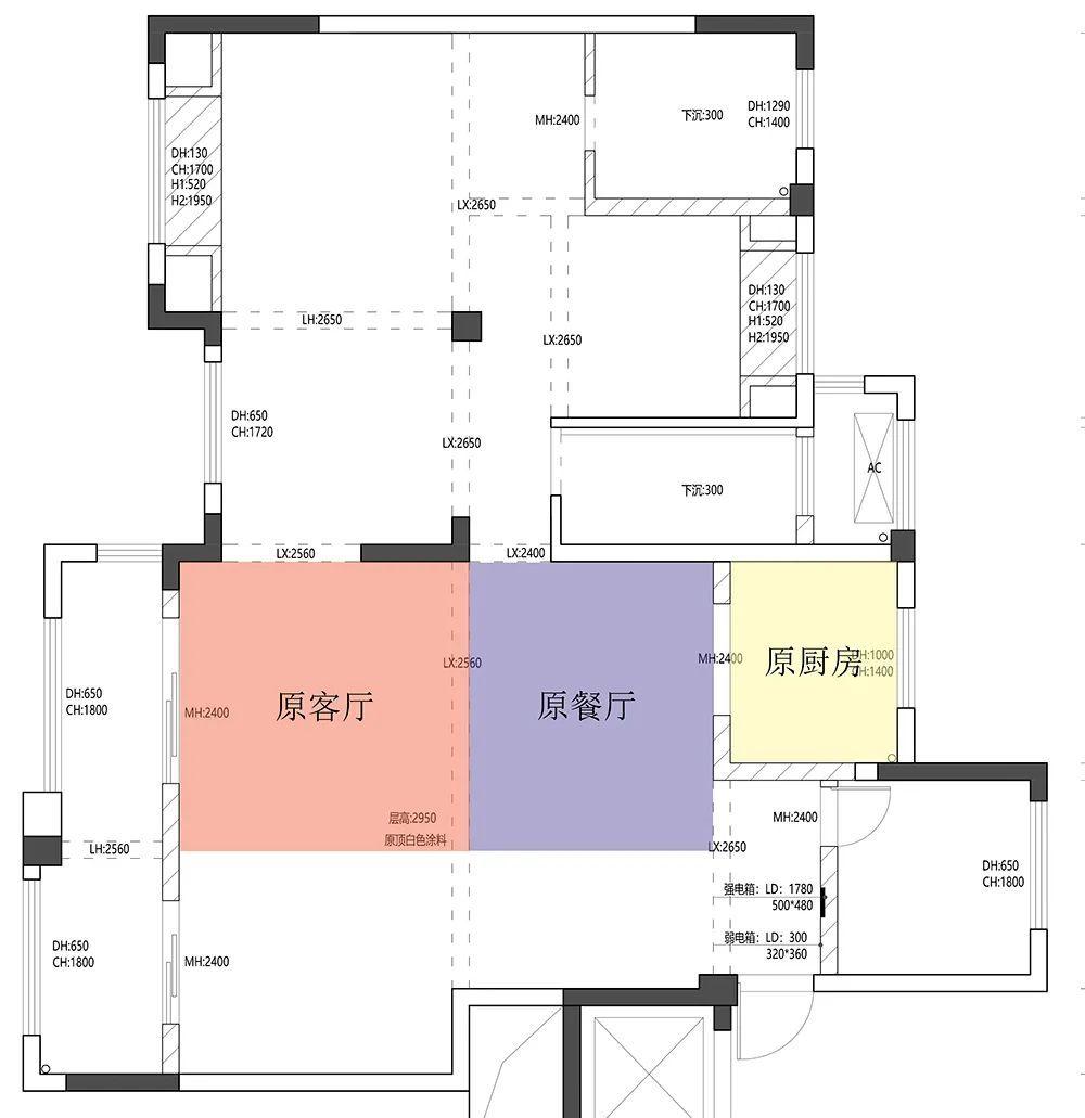 160㎡平层空间的超大共享活动设计丨鸿鹄设计-6