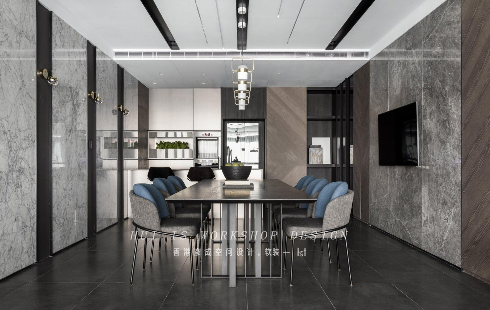 现代轻奢 大理石与高级灰的优雅协奏-13