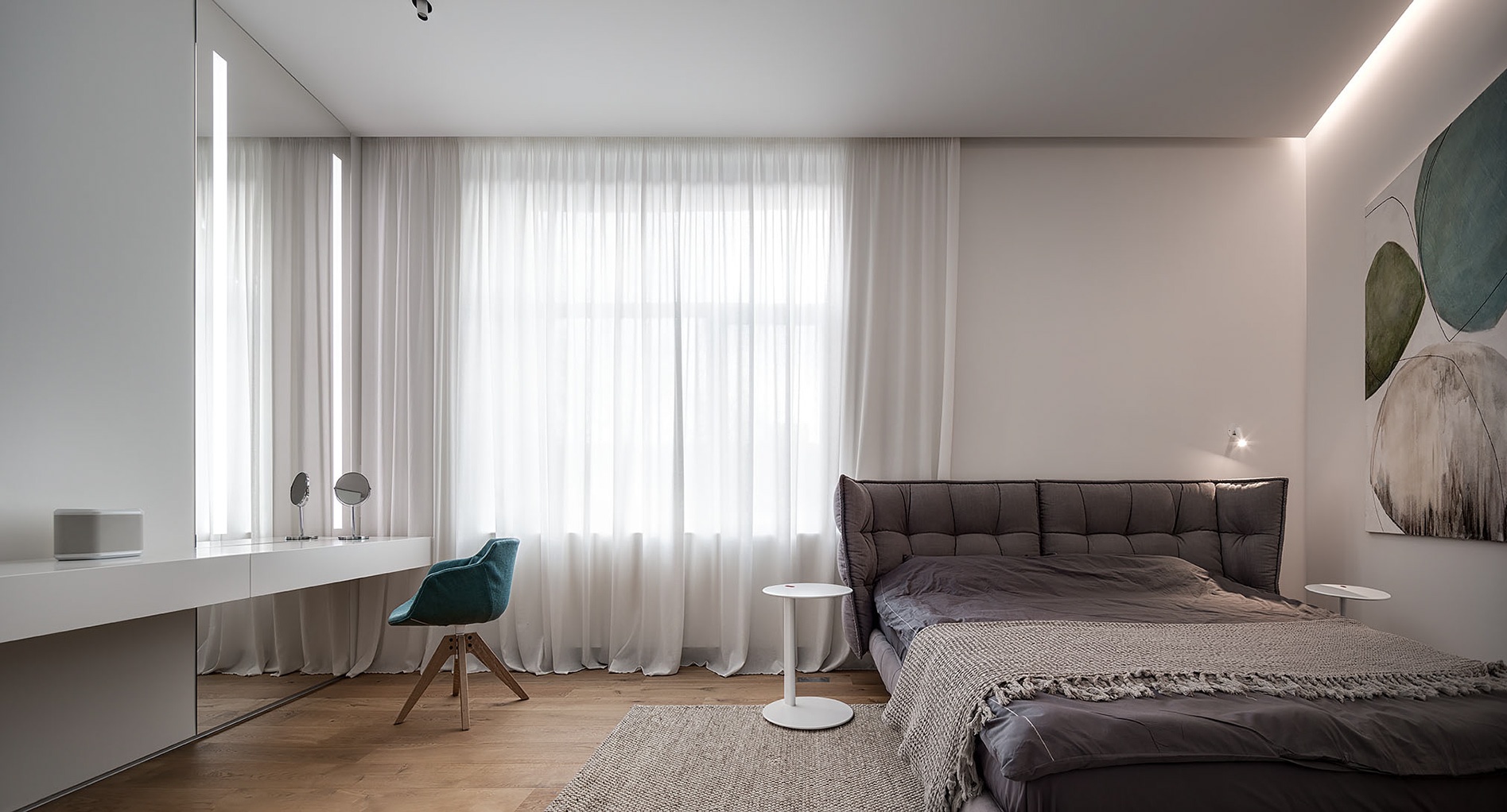 白色+粉色公寓设计 赋予空间跳跃的生命力-14