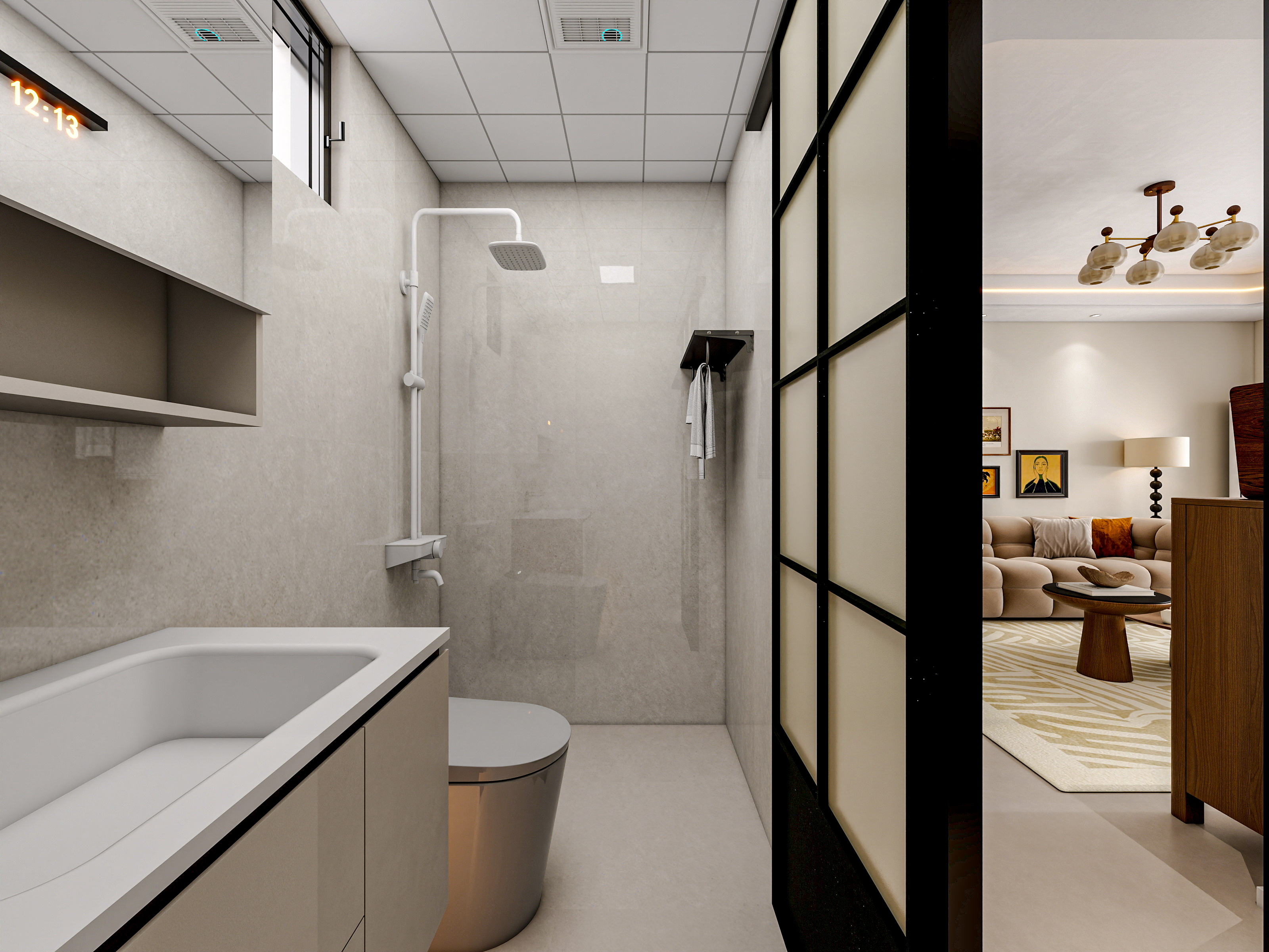 四川成都沙河壹号（85平方中古奶油三居室）-33