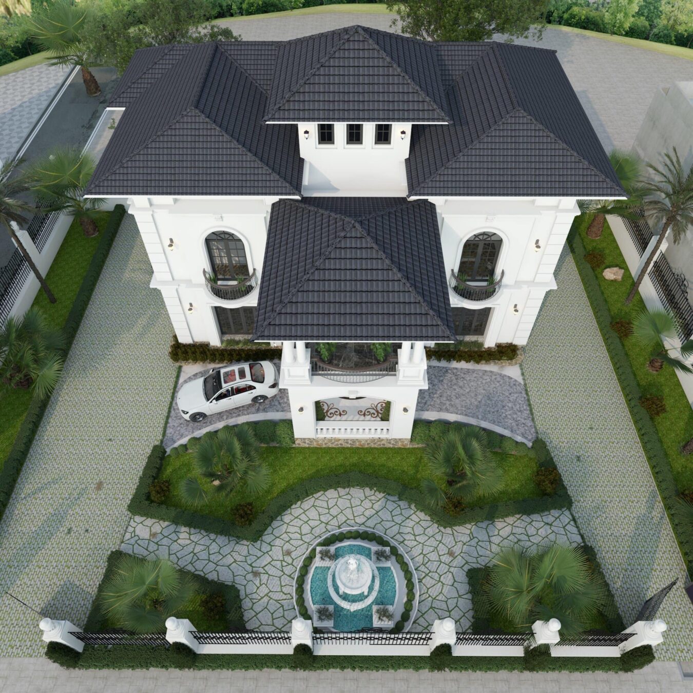 Sketchup别墅外观模型丨Thanh Dat-7