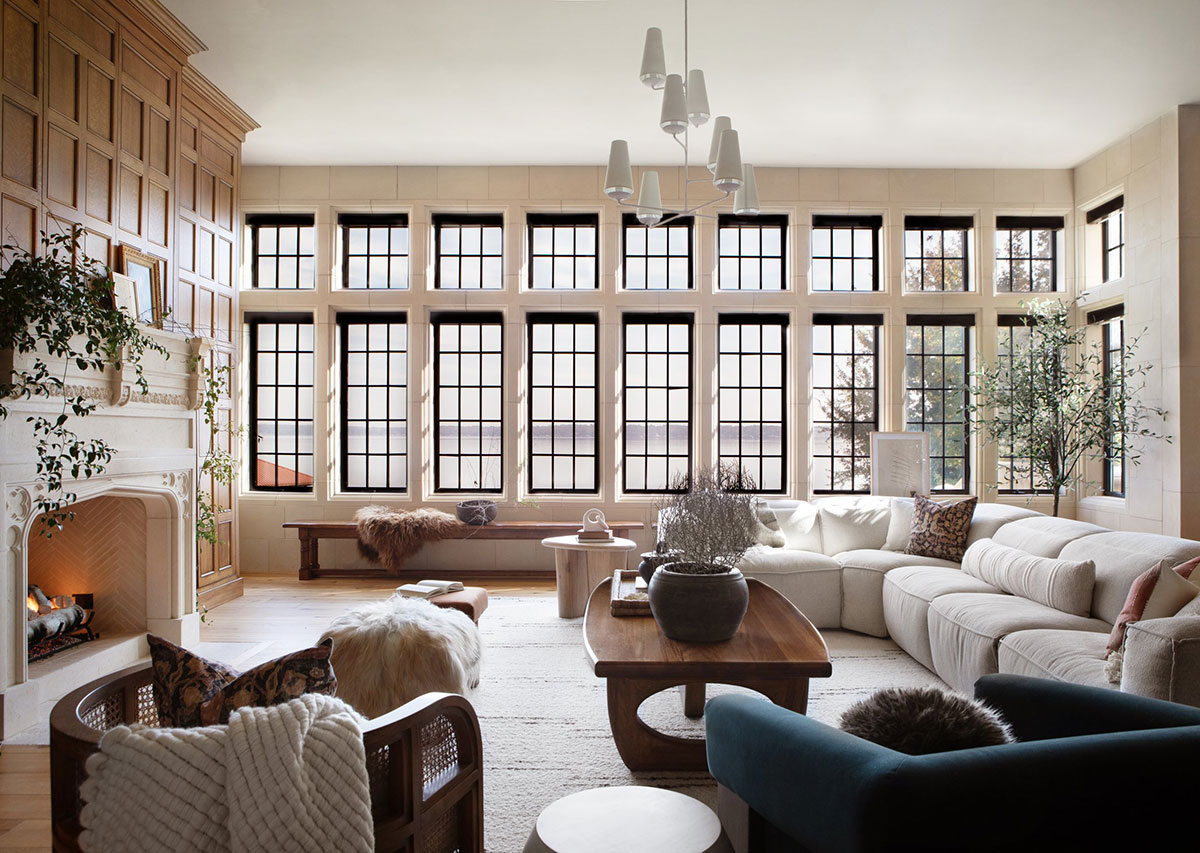 加州湖畔优雅别墅，工业风格与自然风光完美融合-1