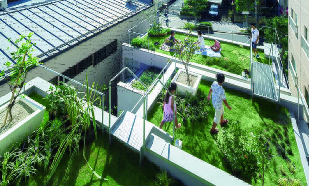 日本绿意住宅,家的上方花园-21