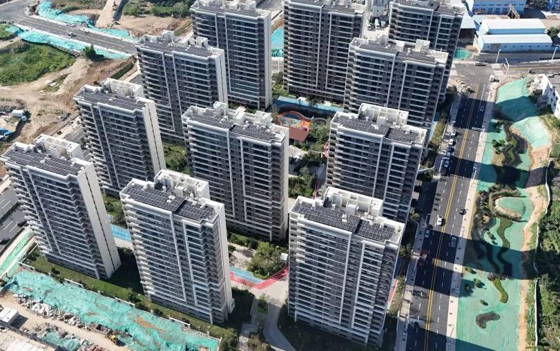 “城中村”蝶变“景中城”！中建八局青岛董家下庄安置区项目迎来交付-15