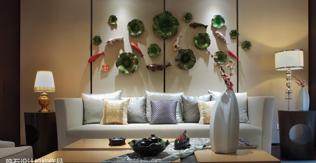 鸣石设计机构丨别墅丨鸣石(国际)设计机构(新中式)-7