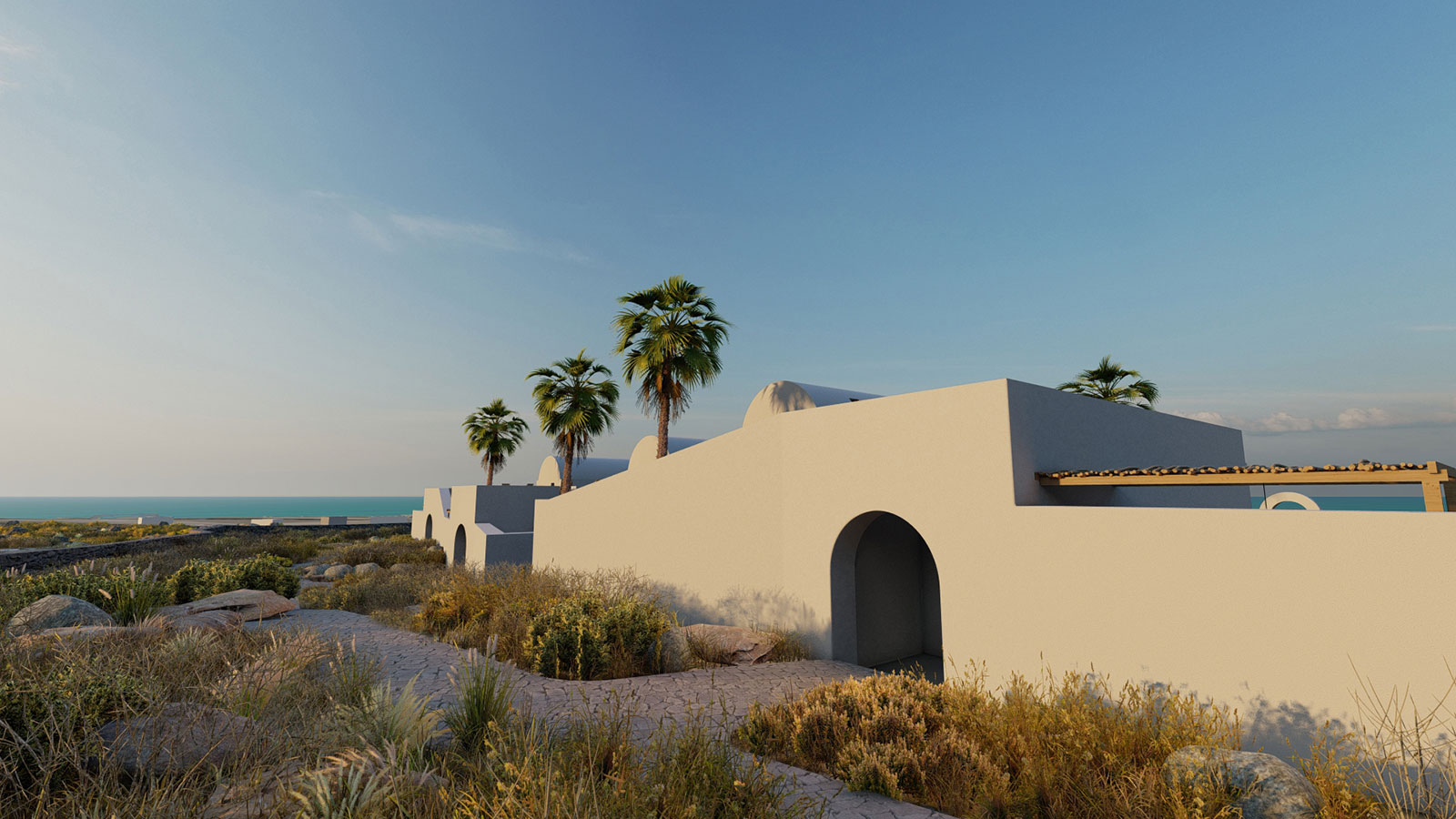 Arched residencies in Santorini island | iraisynn attinom-16