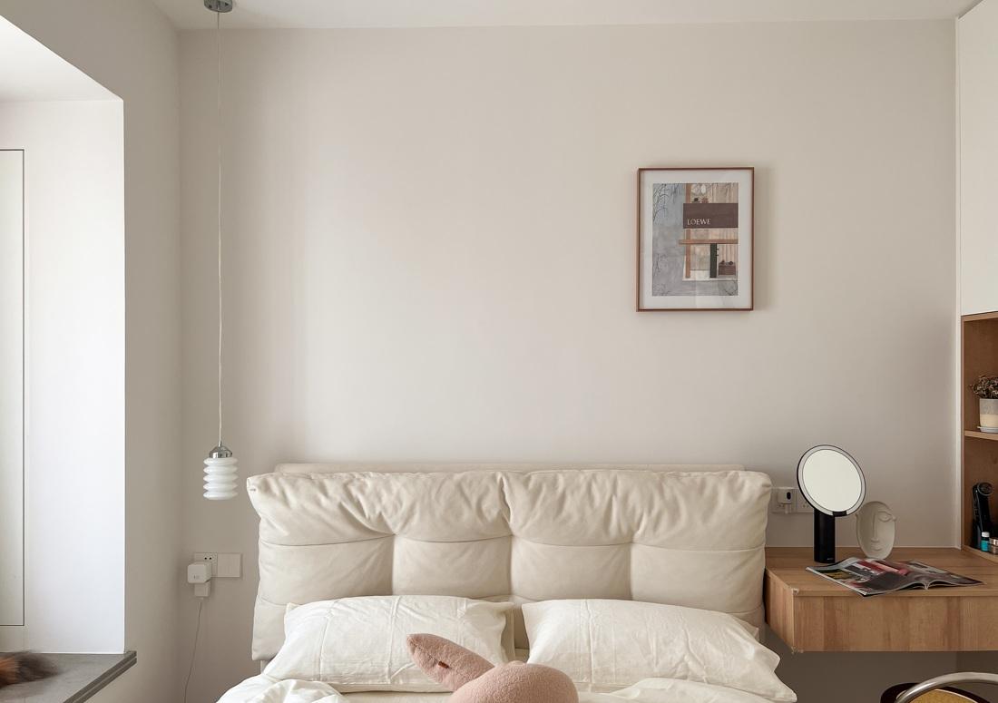 奶油北欧风精装房改造,90 后新人的温馨二人居-29