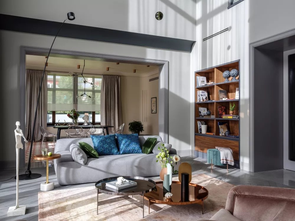 莫斯科优雅轻奢风的别墅-4