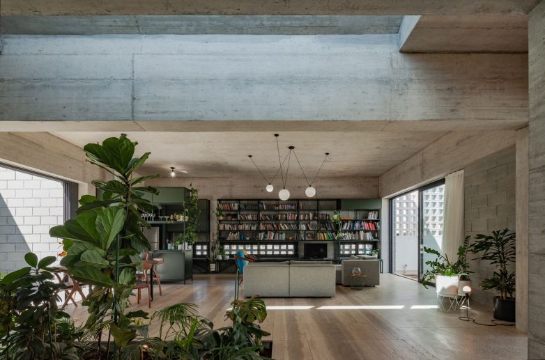 带四个花园藏于混凝土砌块后的住宅丨塞浦路斯尼科西亚丨draftworks architects-16