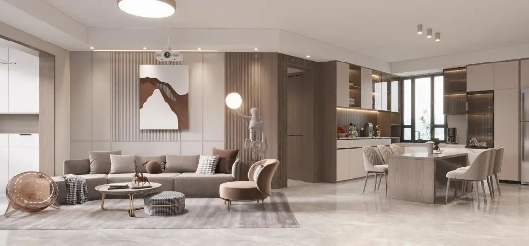 现代简约舒适住宅丨卢丹设计师-5