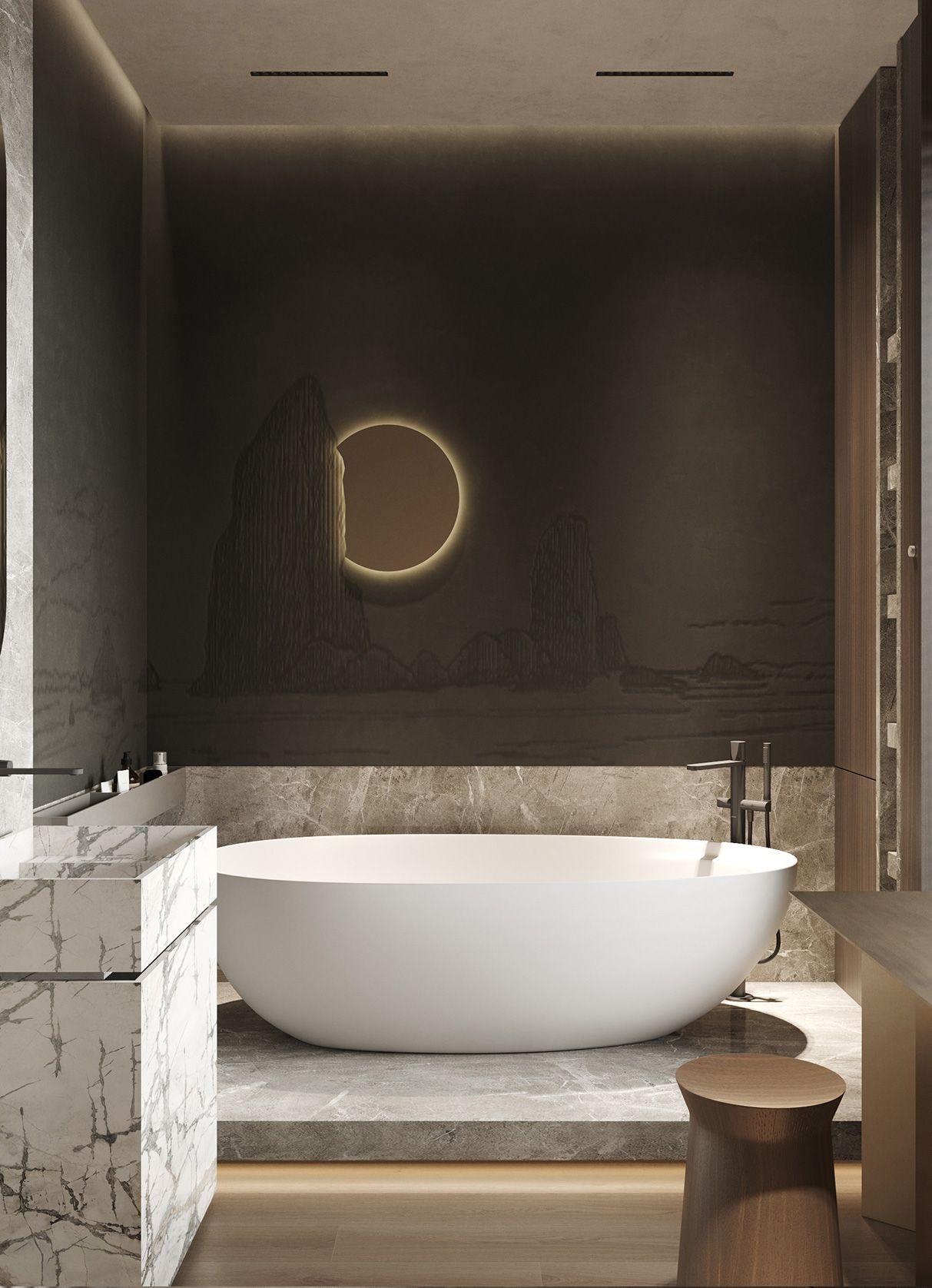 87㎡灰木+黄铜 既温暖又优雅！-21