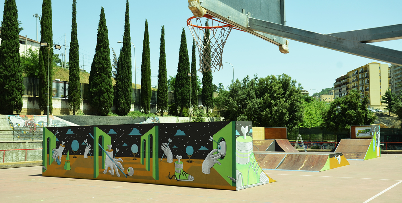 神秘幻境——意大利 Caltanissetta 滑板公园-6