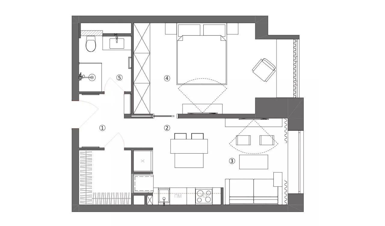 43㎡小宅传统优雅设计丨Natalya Artamonova-5