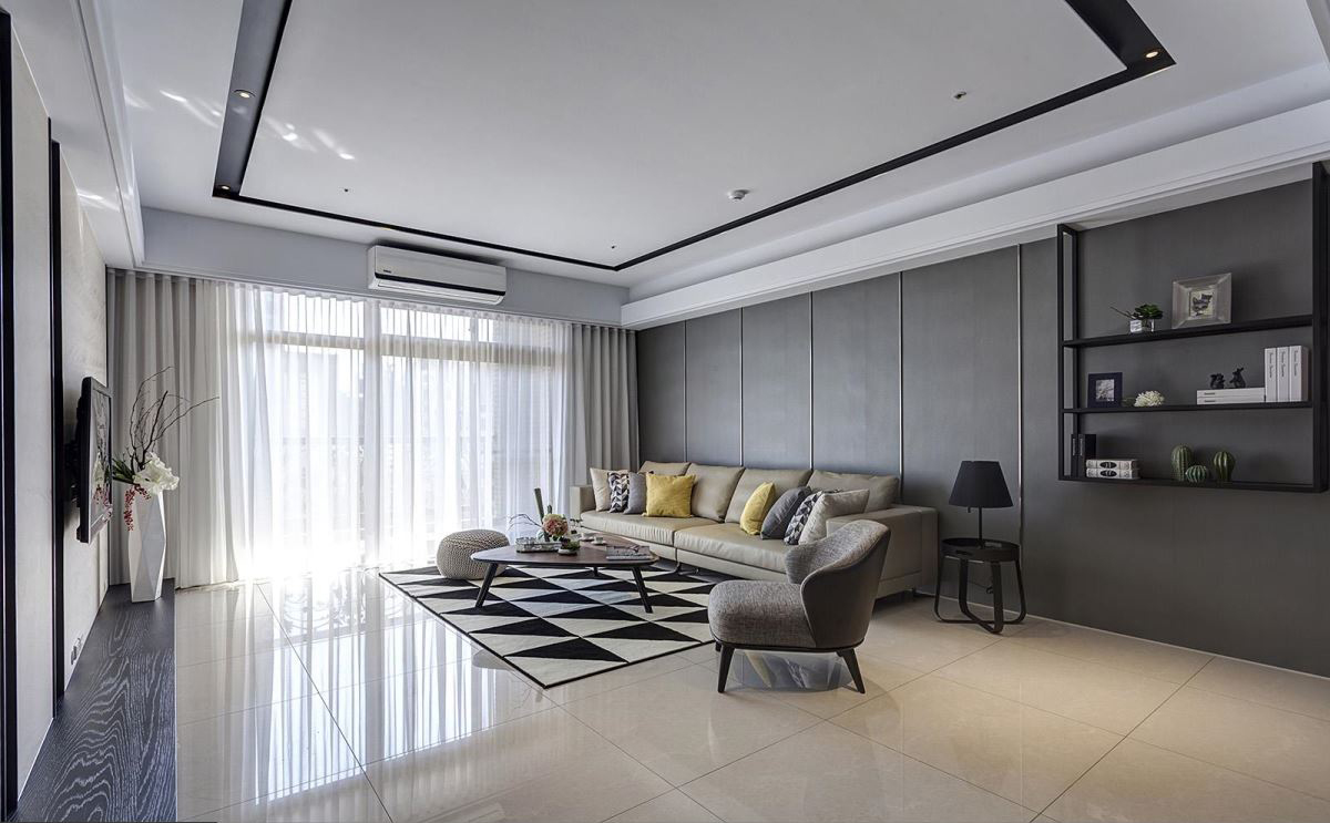 沐澄设计--68坪四房 ‧ 现代风时尚住宅-2