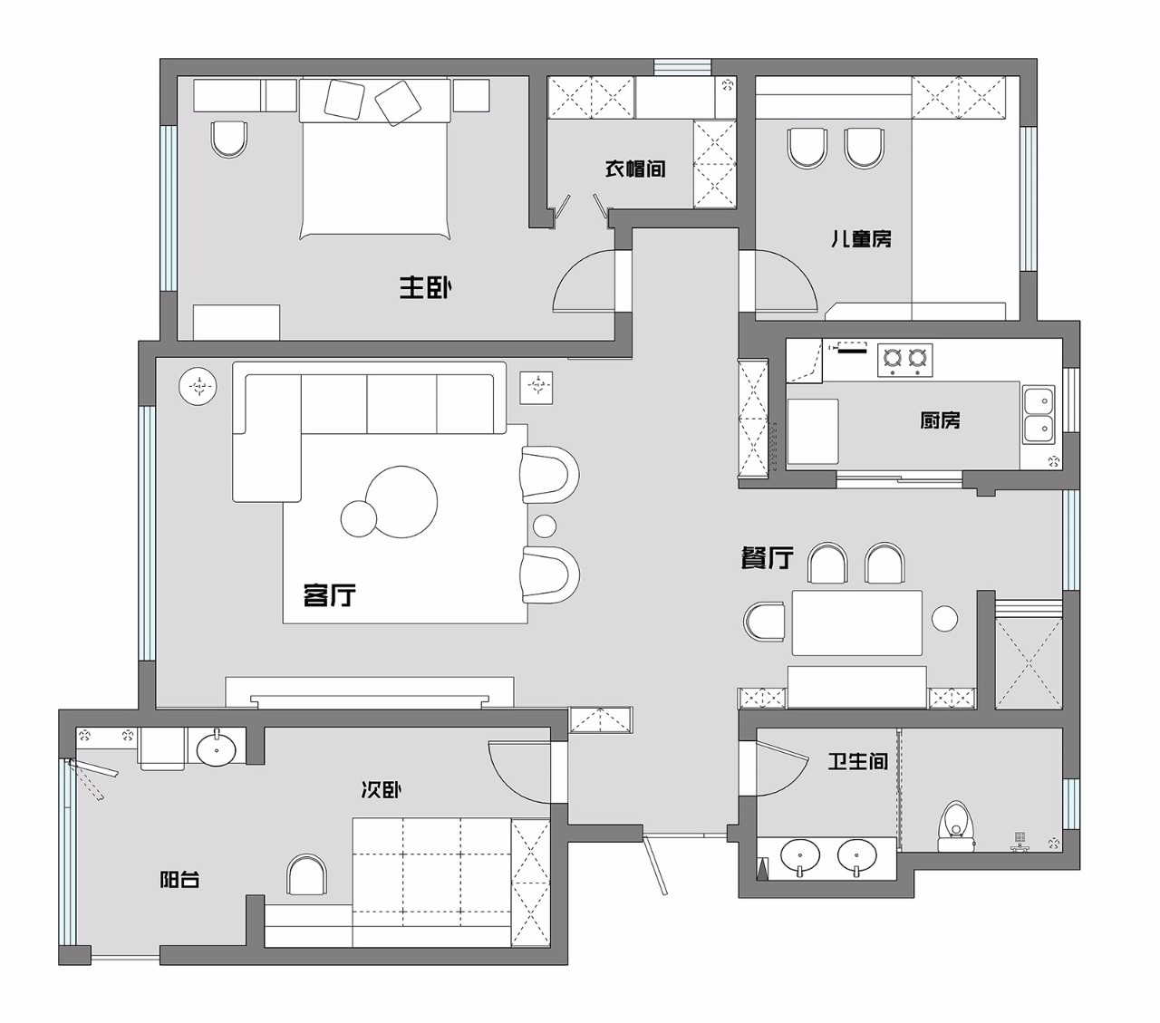 平层丨170㎡现代住宅  云上译舍-28