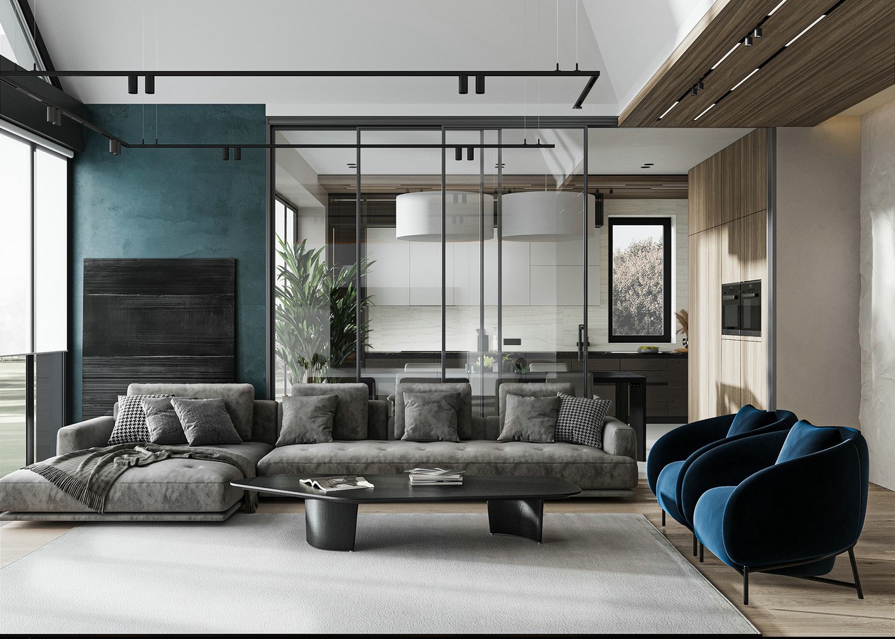 200㎡简约风公寓 优雅治愈的现代美学-0