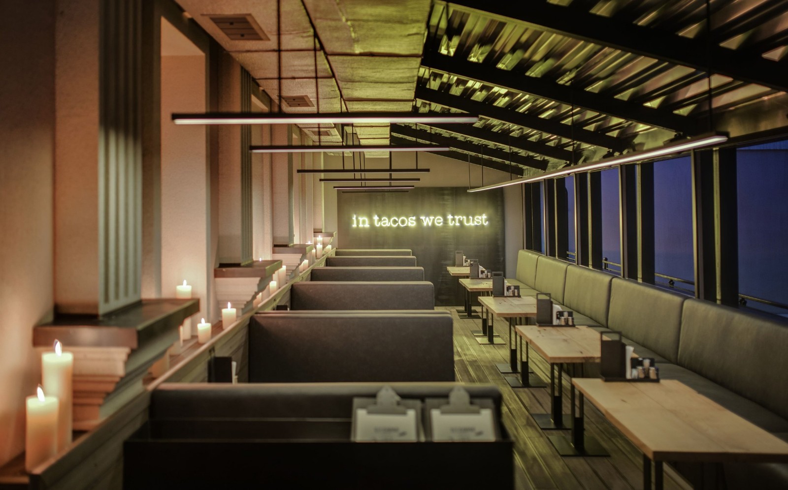 380㎡基辅的墨西哥汉堡店 | Slava Balbek-11