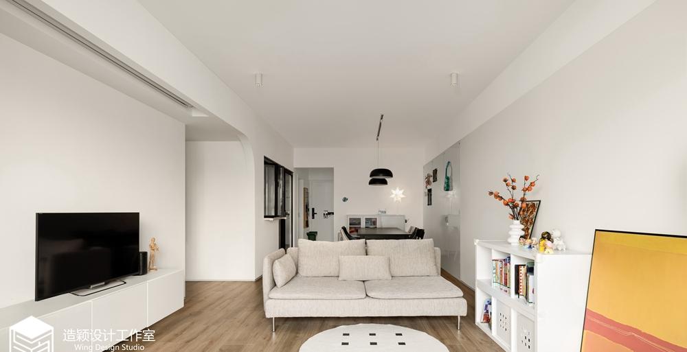 极简艺术 · 客餐厅一体设计-3