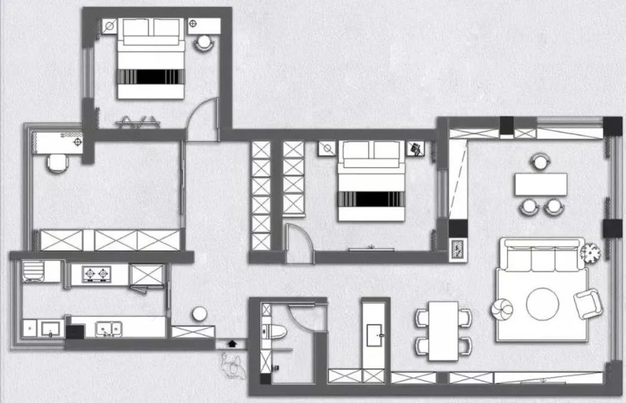 九十年代老屋变身日式温暖家丨喜屋设计-13