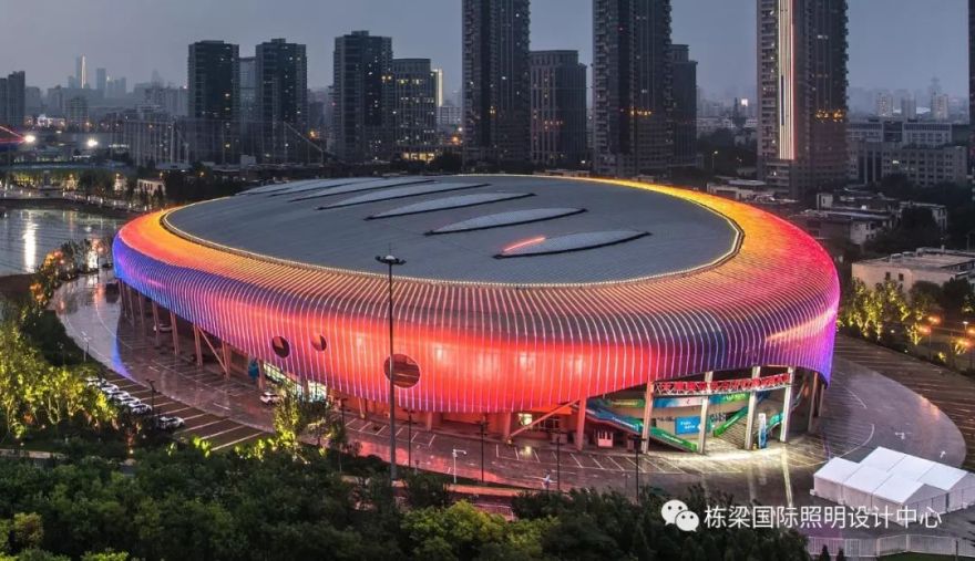 天津奥体中心夜景照明升级 | 水滴银辉,盛世同心-26