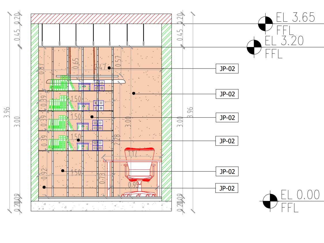 shop drawing for BEAUTY SALON-8