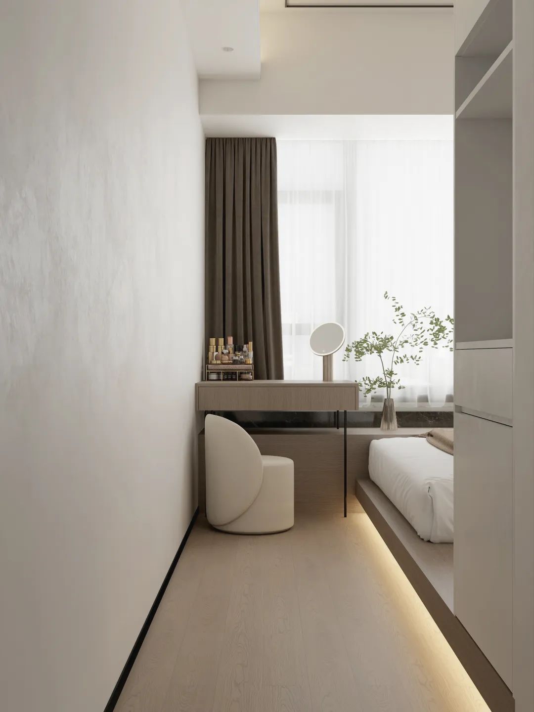 万科城市之光奶油风三居设计丨中国广州-38