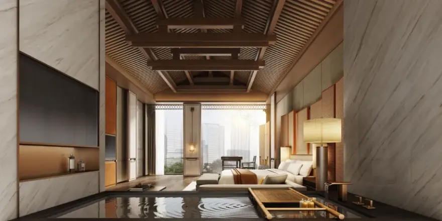 湖南道县禧玥私人花园酒店丨中国湖南丨HD弘大國際設計(深圳)有限公司-67