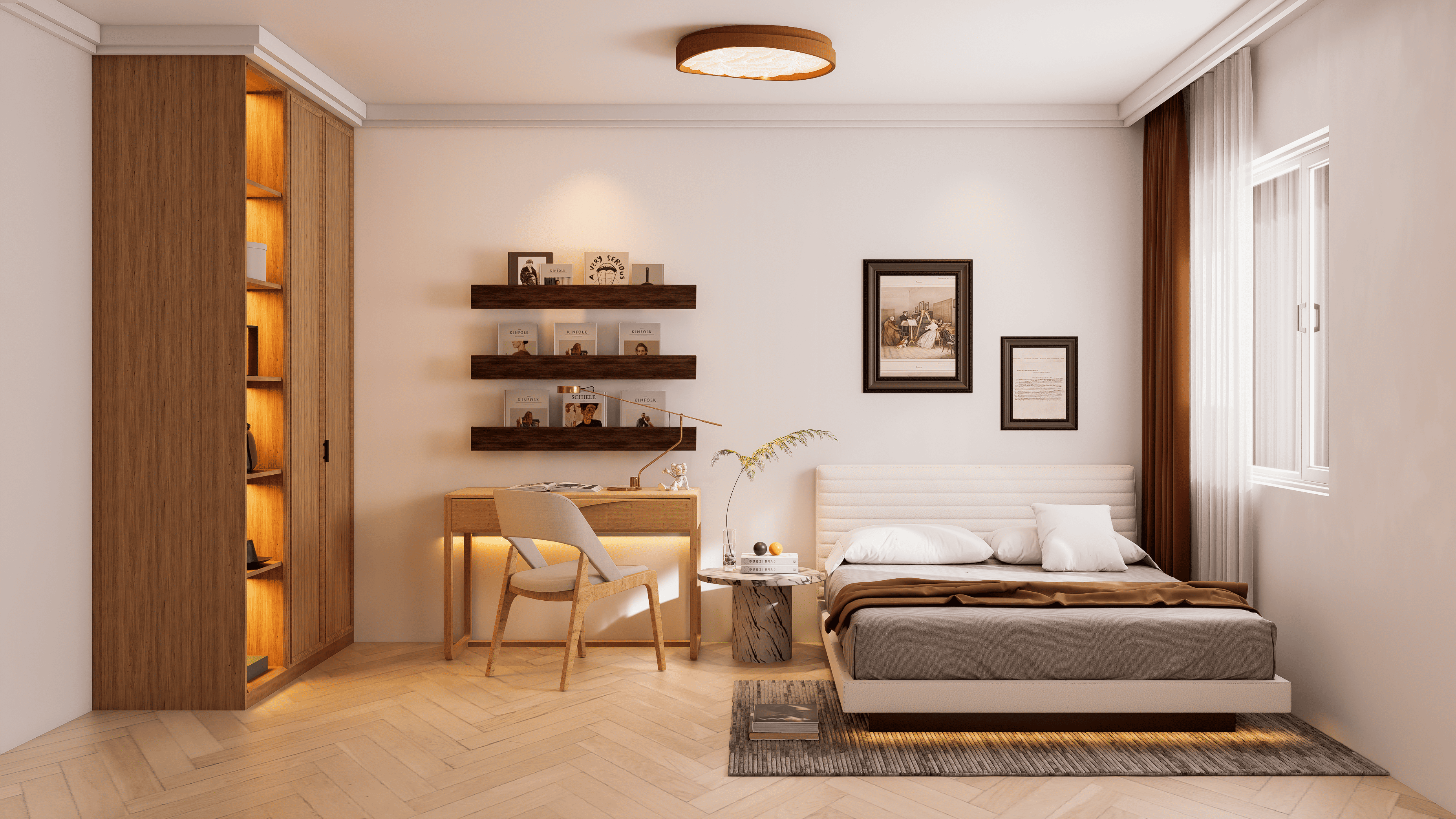 135㎡轻法式室内设计-7