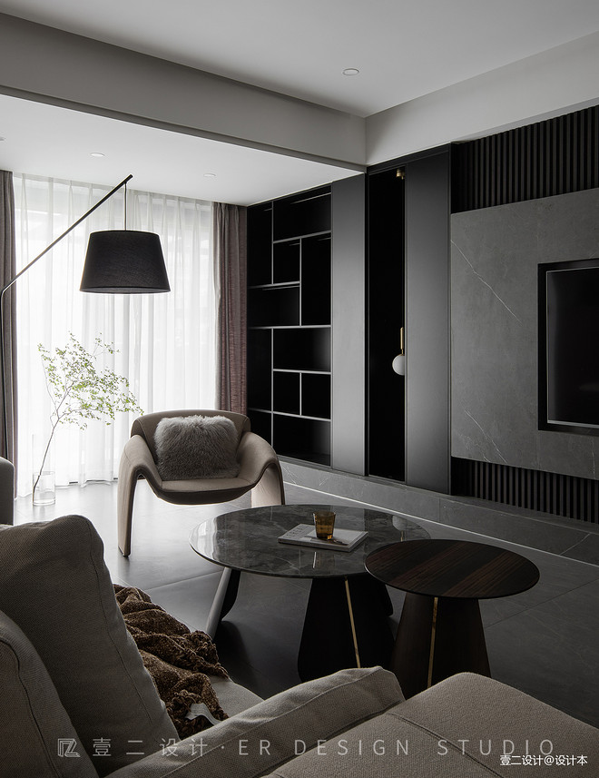 136㎡融合现代与东方美学的家-14