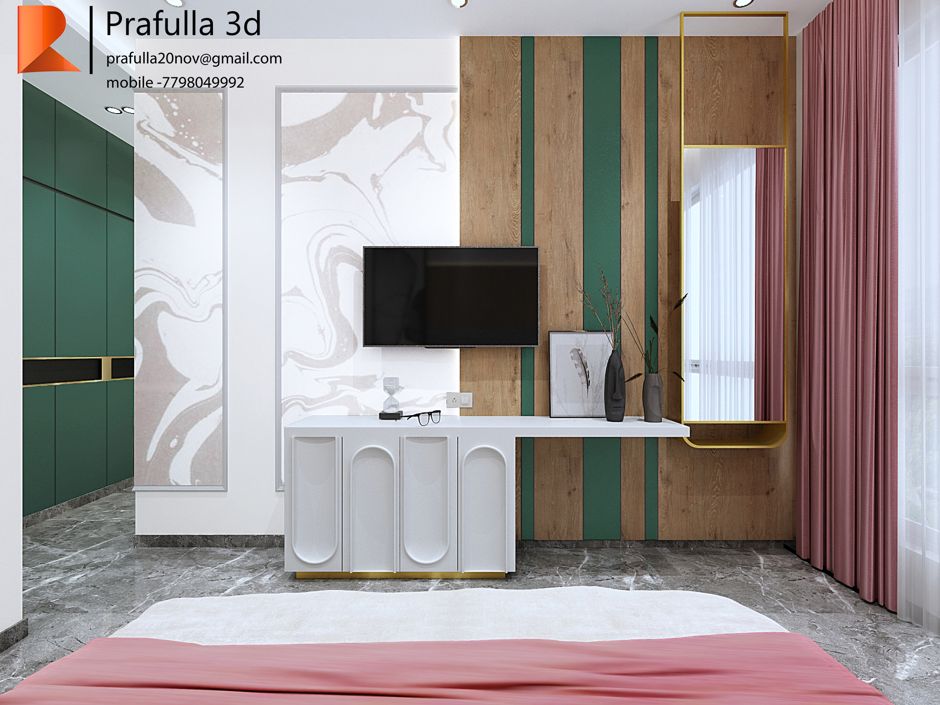 3 室 1 厅公寓丨印度丨ASM Designs-20