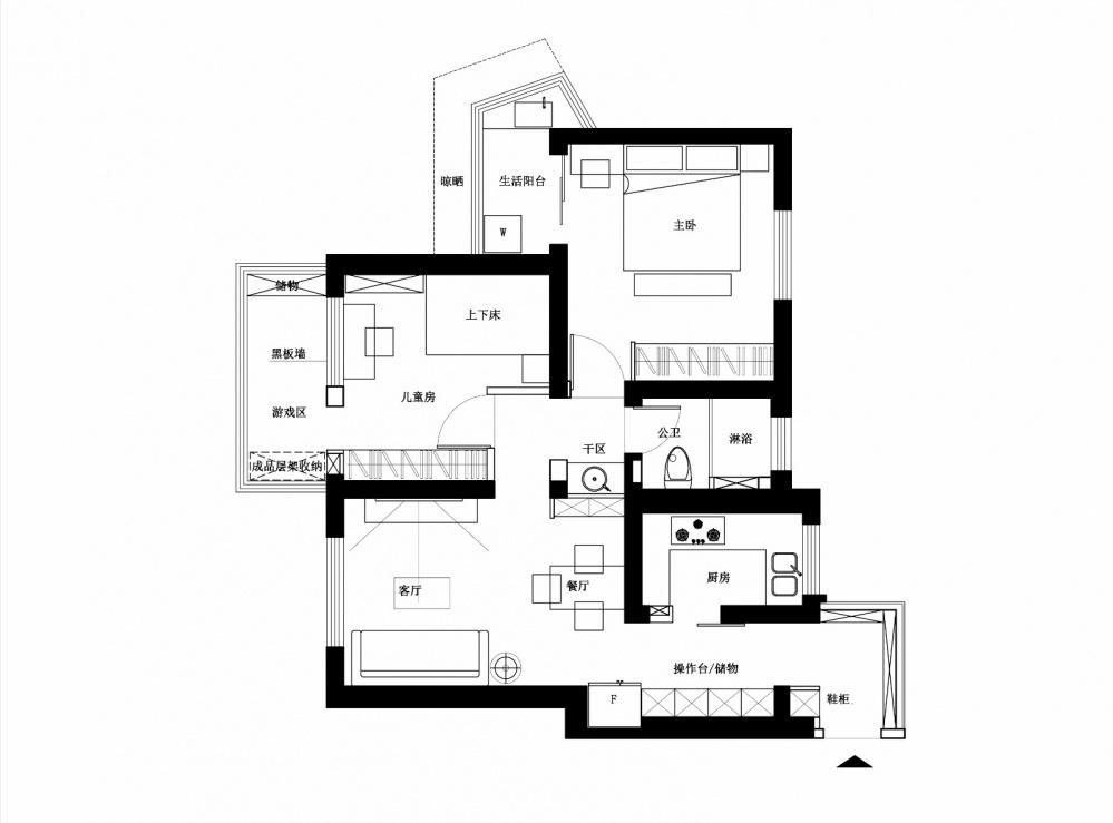 厦门老房翻新记 | 一家三口宜居空间的创意设计-8