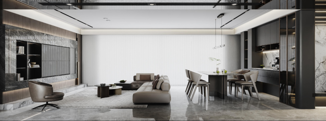 珹上润府255㎡|深调韵律下的现代轻奢诗意栖居-5